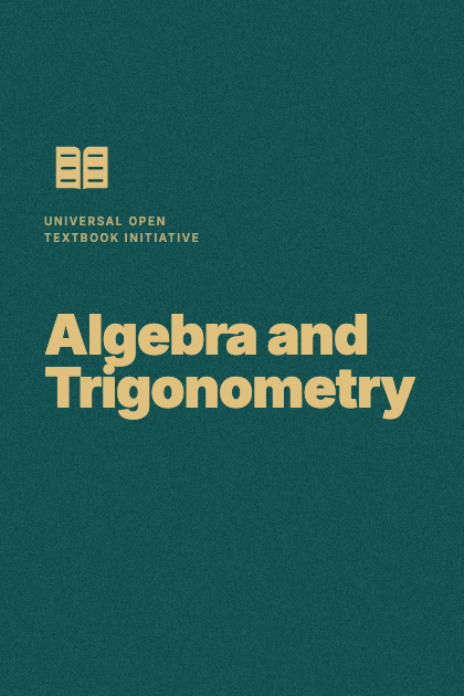 Cover of Algebra and Trigonometry