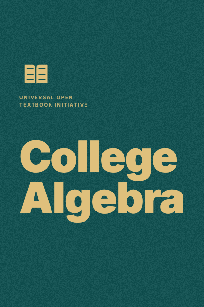 Cover of College Algebra
