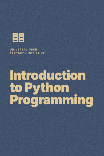 Cover of Introduction to Python Programming