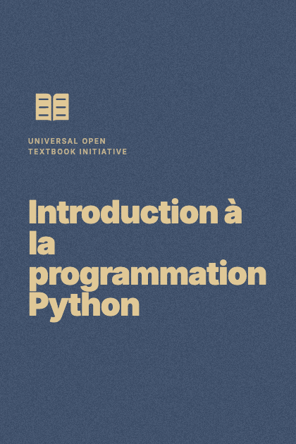 Cover of Introduction à la programmation Python
