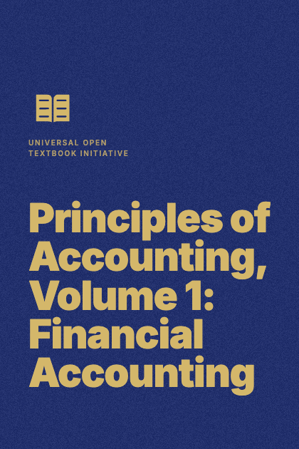 Cover of Principles of Accounting, Volume 1: Financial Accounting